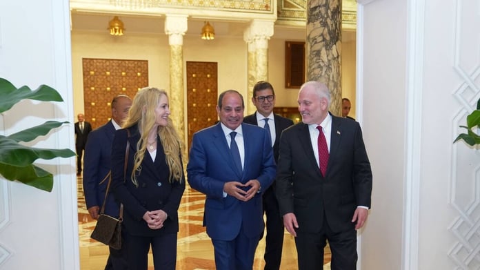 Egyptian President Abdel Fattah el-Sisi meets Conference of Presidents of Major American Jewish Organizations delegation in Cairo