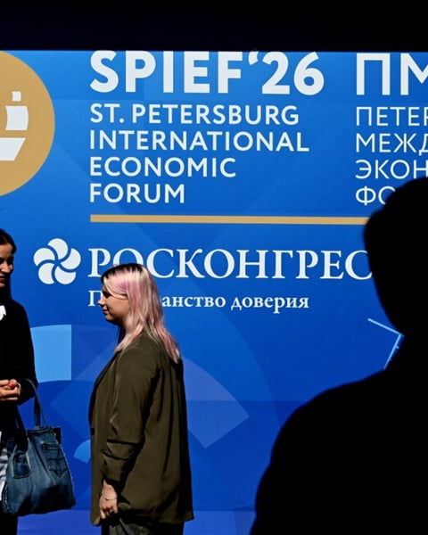 Attendees at the 29th St. Petersburg International Economic Forum, June 2026