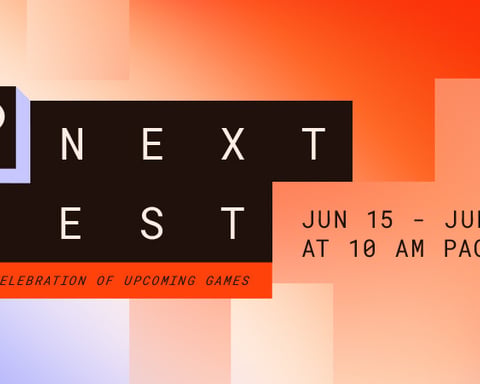 Steam Next Fest June 2026 official promotional banner from Valve featuring upcoming PC game demos