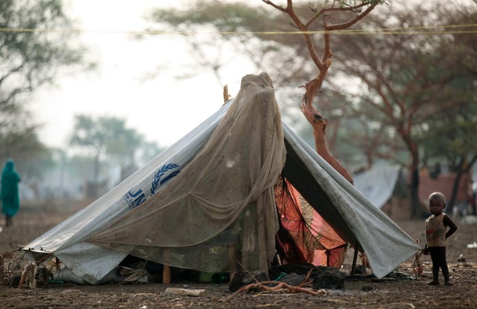 Sudanese soldiers near the Ethiopian border in Blue Nile state during military operations against RSF forces near Kurmuk