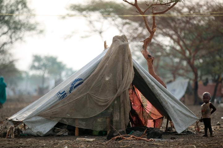 Sudanese soldiers near the Ethiopian border in Blue Nile state during military operations against RSF forces near Kurmuk
