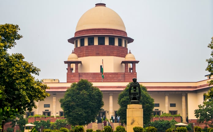 The central wing of the Supreme Court of India in New Delhi