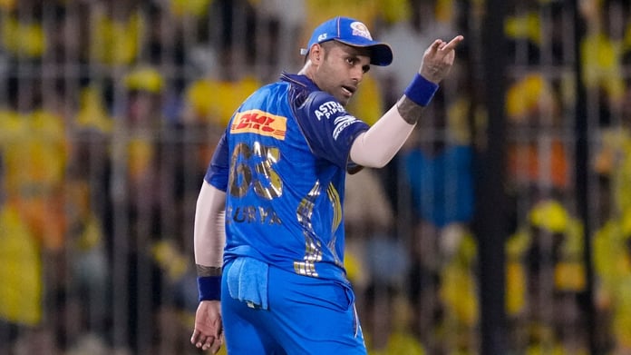 Suryakumar Yadav batting for Mumbai Indians in IPL 2026