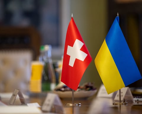 Swiss financial district Zurich as Russia sanctions tighten under EU alignment