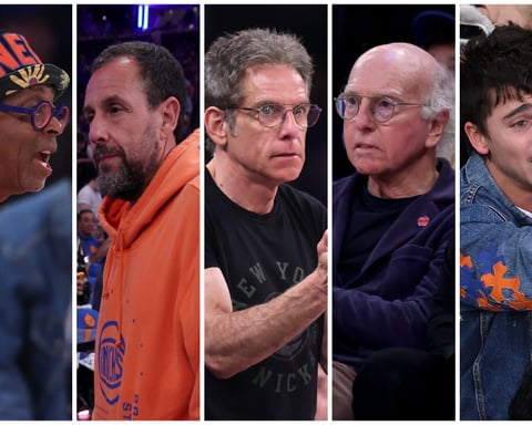 Timothée Chalamet, Kylie Jenner and other celebrities at the 2026 NBA Finals at Madison Square Garden