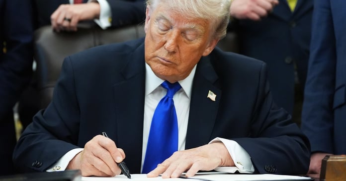 President Trump signs AI cybersecurity executive order at the White House on June 2 2026