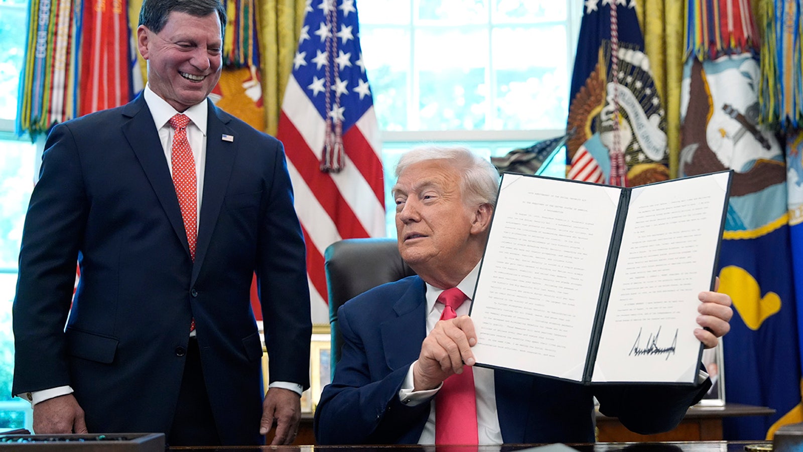 President Trump signs a Social Security proclamation