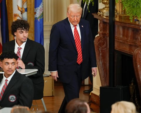 President Trump signs an executive order on the Department of Education