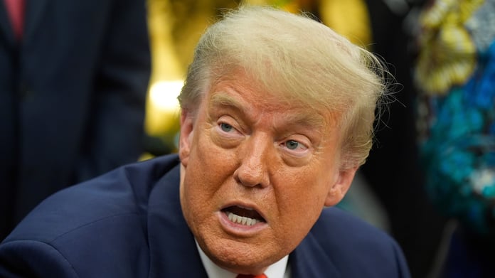 President Donald Trump in the Oval Office