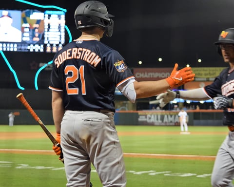 Athletics hitter Tyler Soderstrom, whose pinch-hit double beat the Rockies