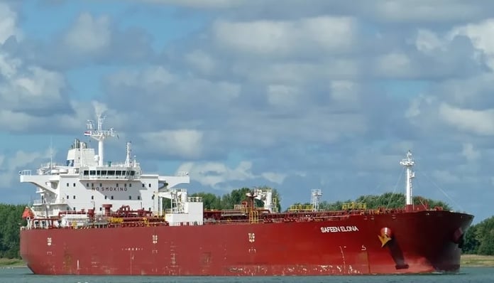 Safeen Elona Russian shadow fleet tanker Black Sea near Romania Constanta port explosion