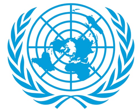 United Nations Secretary-General Antonio Guterres and spokesman Stephane Dujarric at UN press briefing on Iran US MOU Geneva signing