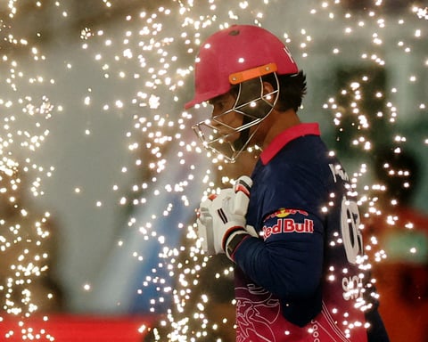 Vaibhav Sooryavanshi walks onto the field for Rajasthan Royals during IPL 2026