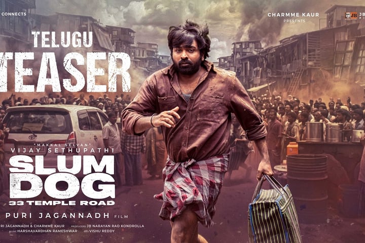 Vijay Sethupathi in the official teaser of SlumDog 33 Temple Road directed by Puri Jagannadh