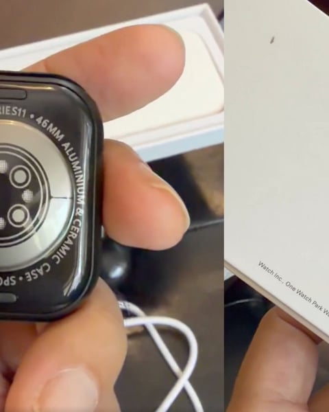 Vir Das and Zepto logo in news graphic highlighting the fake Apple Watch controversy in India
