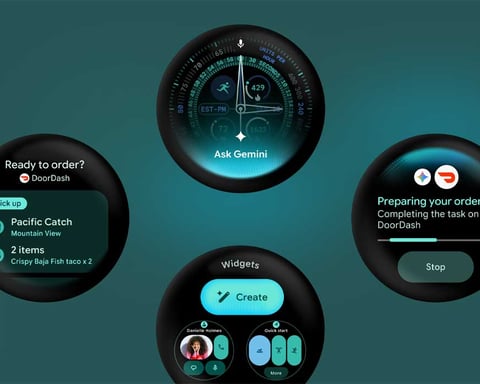 Wear OS 7 update interface on Google Pixel Watch