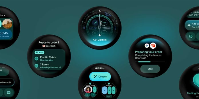 Wear OS 7 update interface on Google Pixel Watch