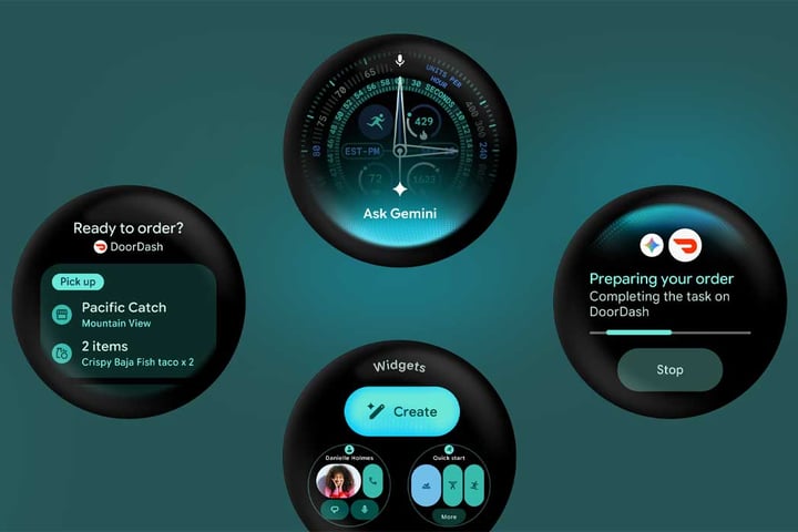Wear OS 7 update interface on Google Pixel Watch