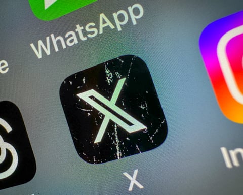 X app icon on smartphone screen showing React with Video feature coming to Android and iOS