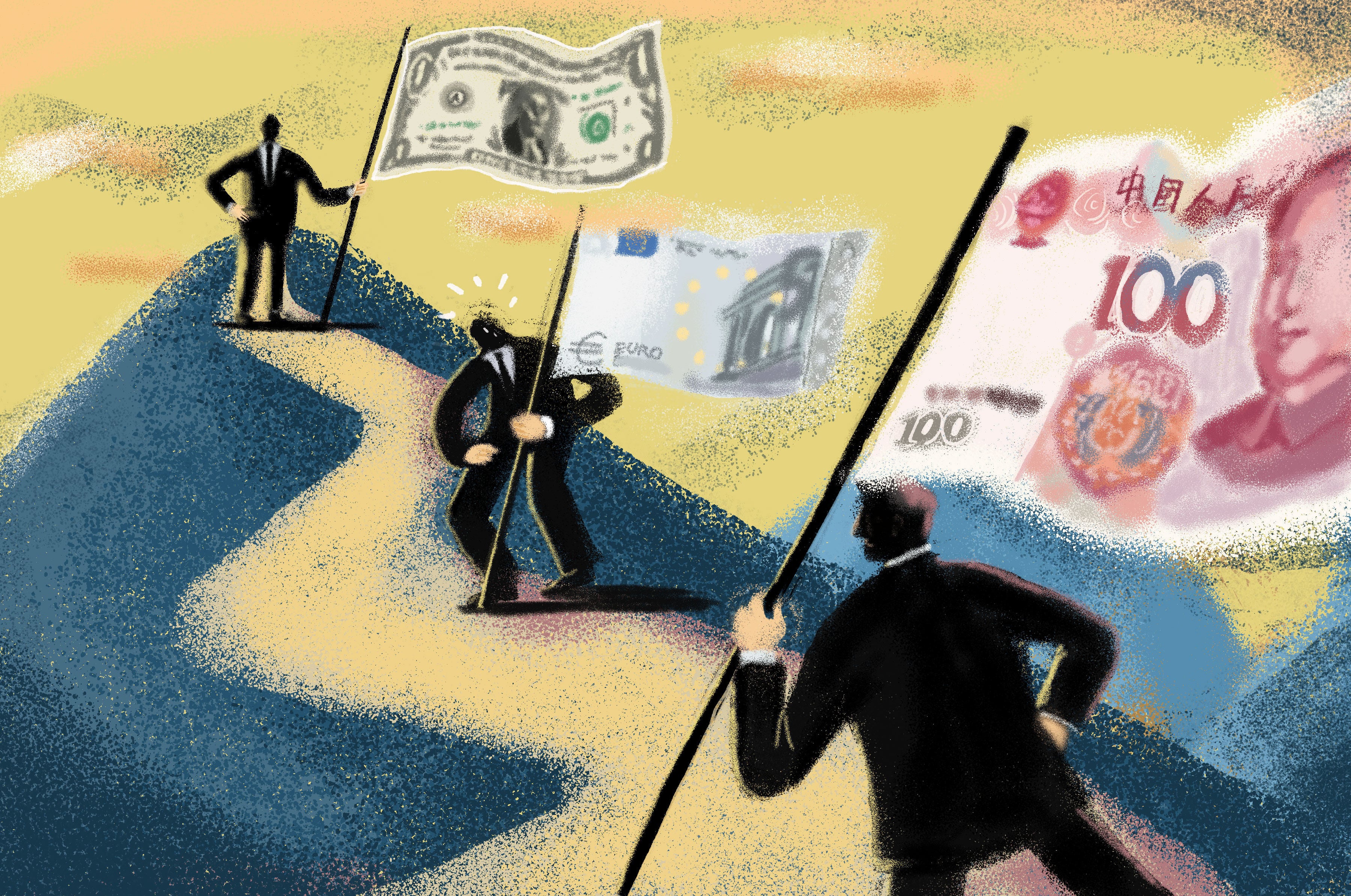Yuan banknotes as the Chinese currency expands its share of global settlements through bilateral and tri-lateral frameworks
