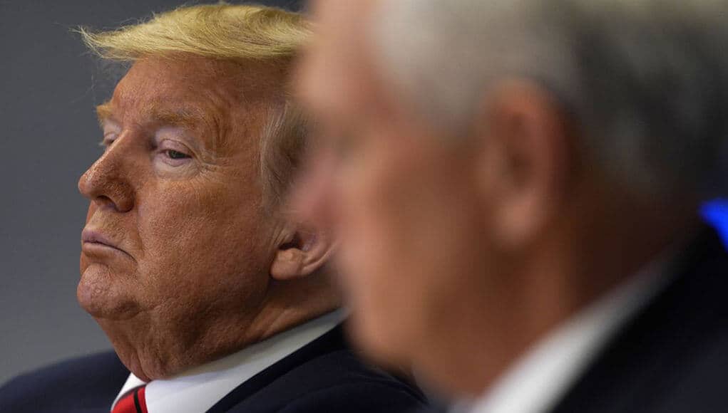 trump lies again hides in bunker