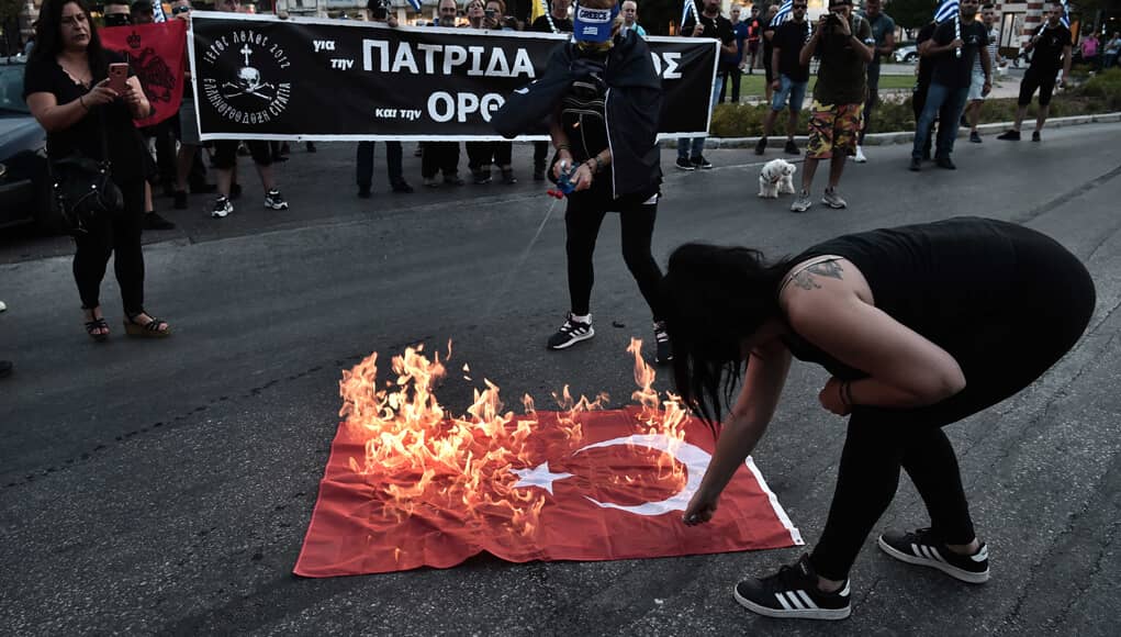 Christians in Greece protest against Turkey for Hagia Sophia’s reversion into a mosque