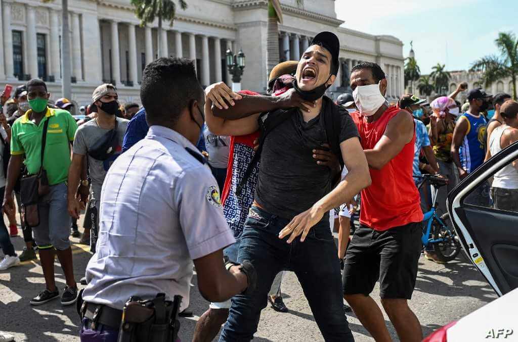 Sanctions include two Cuban officials and the