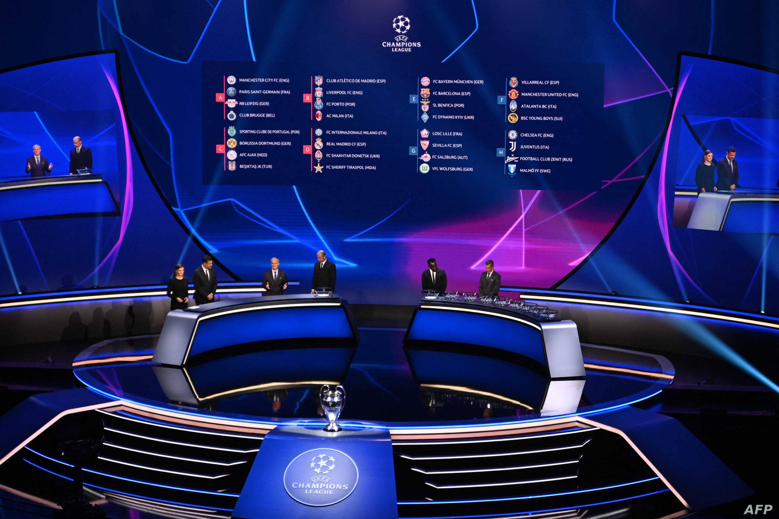 The UEFA Champions League draw is hard on Barcelona and results in revenge confrontations