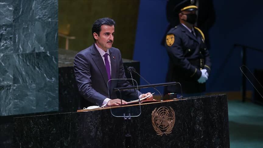 Emir of Qatar calls for dialogue with the “Taliban” and Iran and the establishment of the state of Palestine