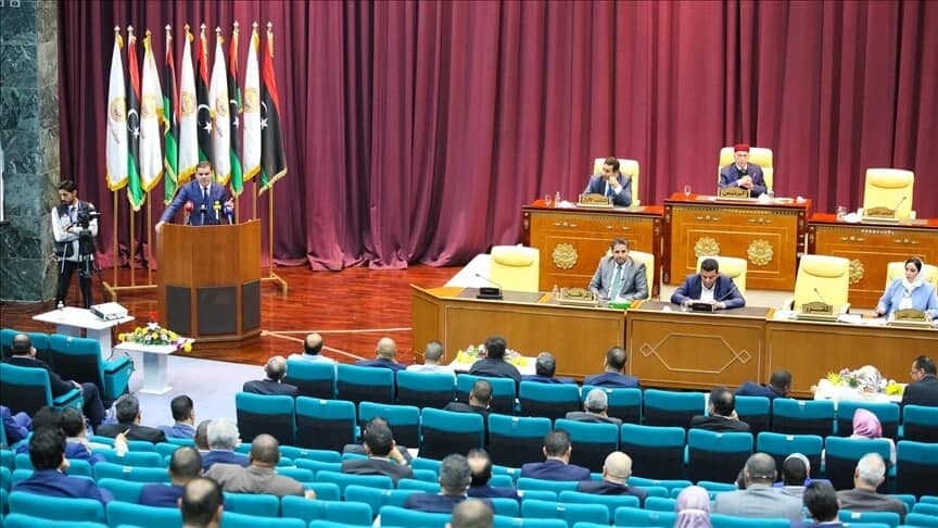 Libya..A protest against the parliament’s withdrawal of confidence from the government