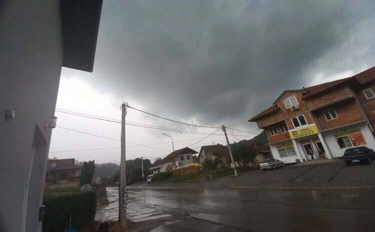 A severe storm hit western Serbia: Destroyed roads, locals fear landslides