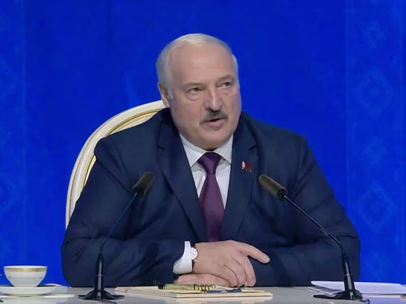 Lukashenka 'forgave' lesbians and called gay men 'perverts'