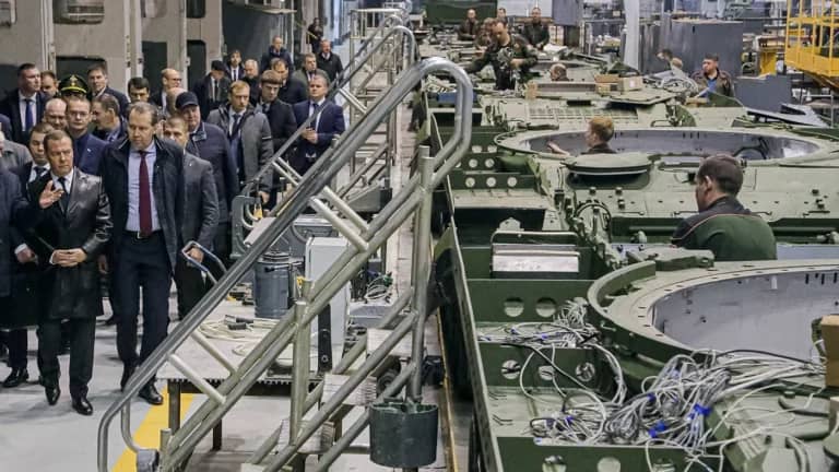 Medvedev “boosted the morale” of defense industry business leaders with Stalin’s telegram.  What did the General Secretary of the Central Committee of the CPSU write to the military factories?