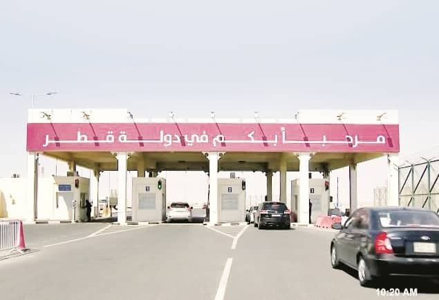 The flow of entry and exit traffic through the Abu