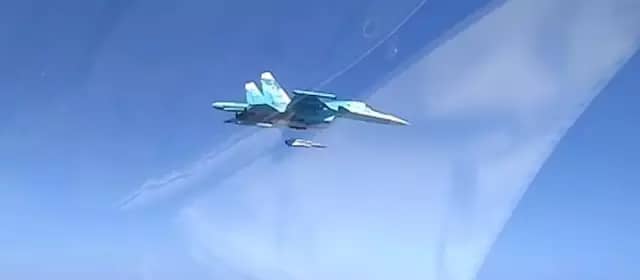 Fragments of an air-to-surface missile bearing inscriptions in Russian found