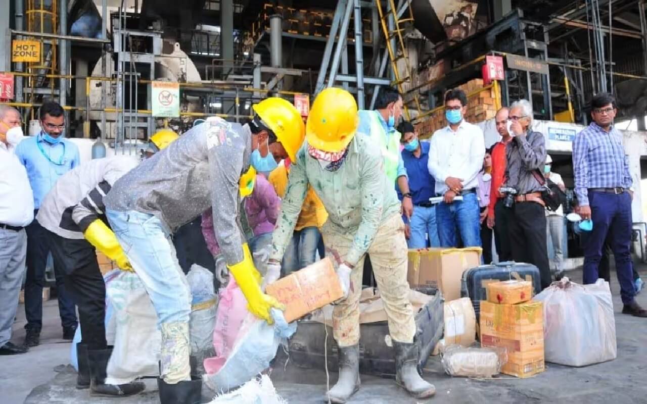 Mumbai: Customs destroys 350 kg of narcotics.