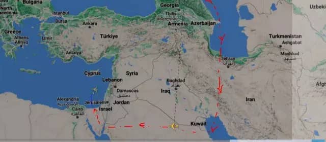Russian planes fly to Syria on an unusual route