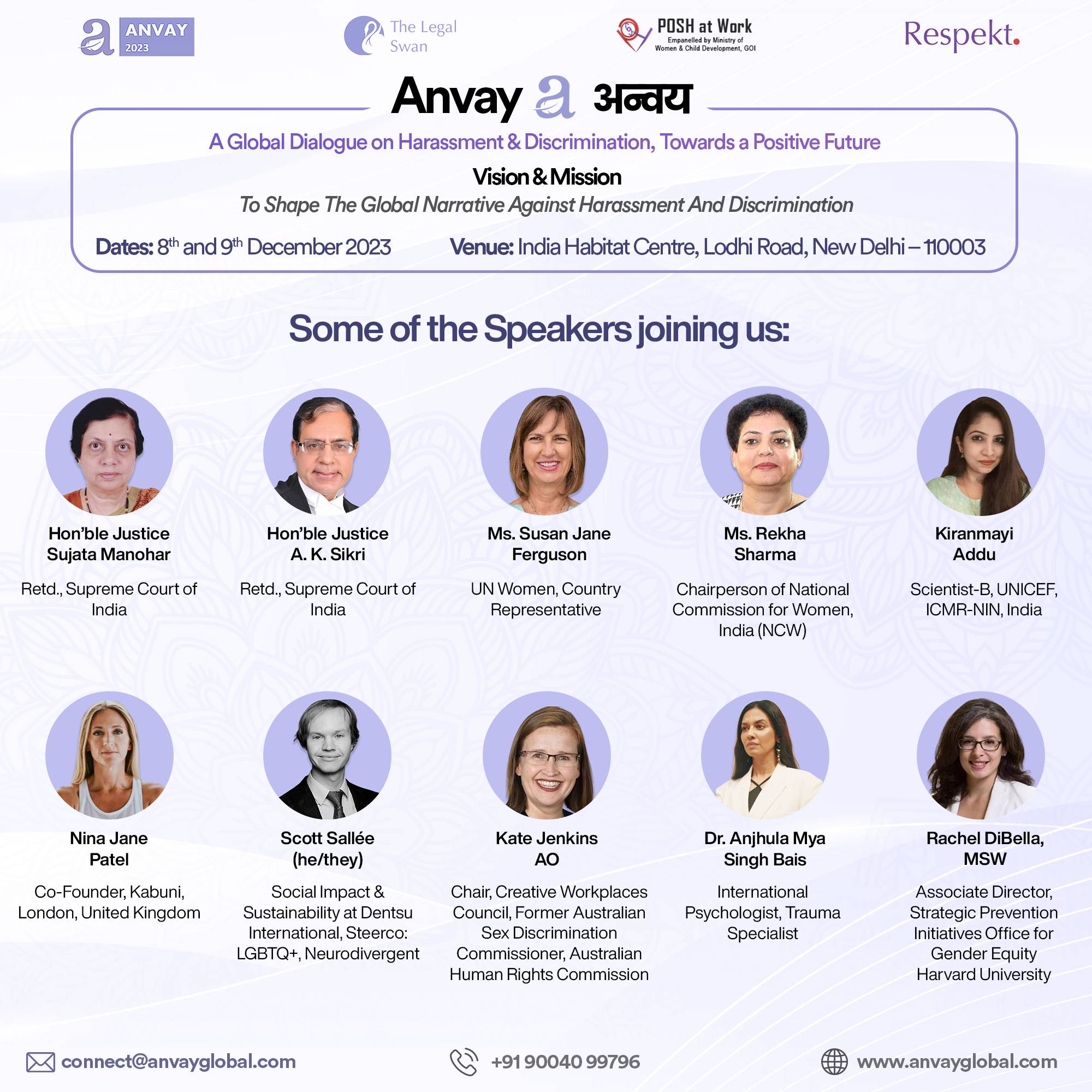 ANVAY: A global dialogue on harassment & discrimination, towards a positive future