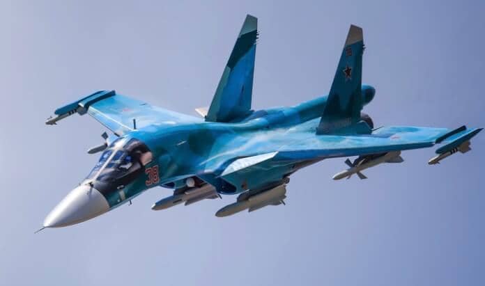 Su34 strikes Ukrainian forces against Russians in Kursk region SU34, SU 34, SU-34, SU-34s, SU 34 Fighter