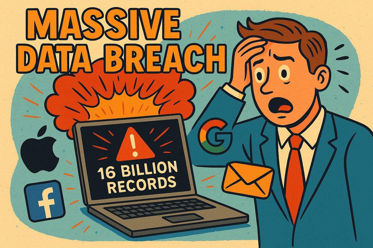data breach, 2025 data leak, episodic health records exposed, 16 billion credentials leaked, infostealer malware, apple google password breach, cybernews data dump, forbes security alert, facebook password exposed, healthcare cyberattack