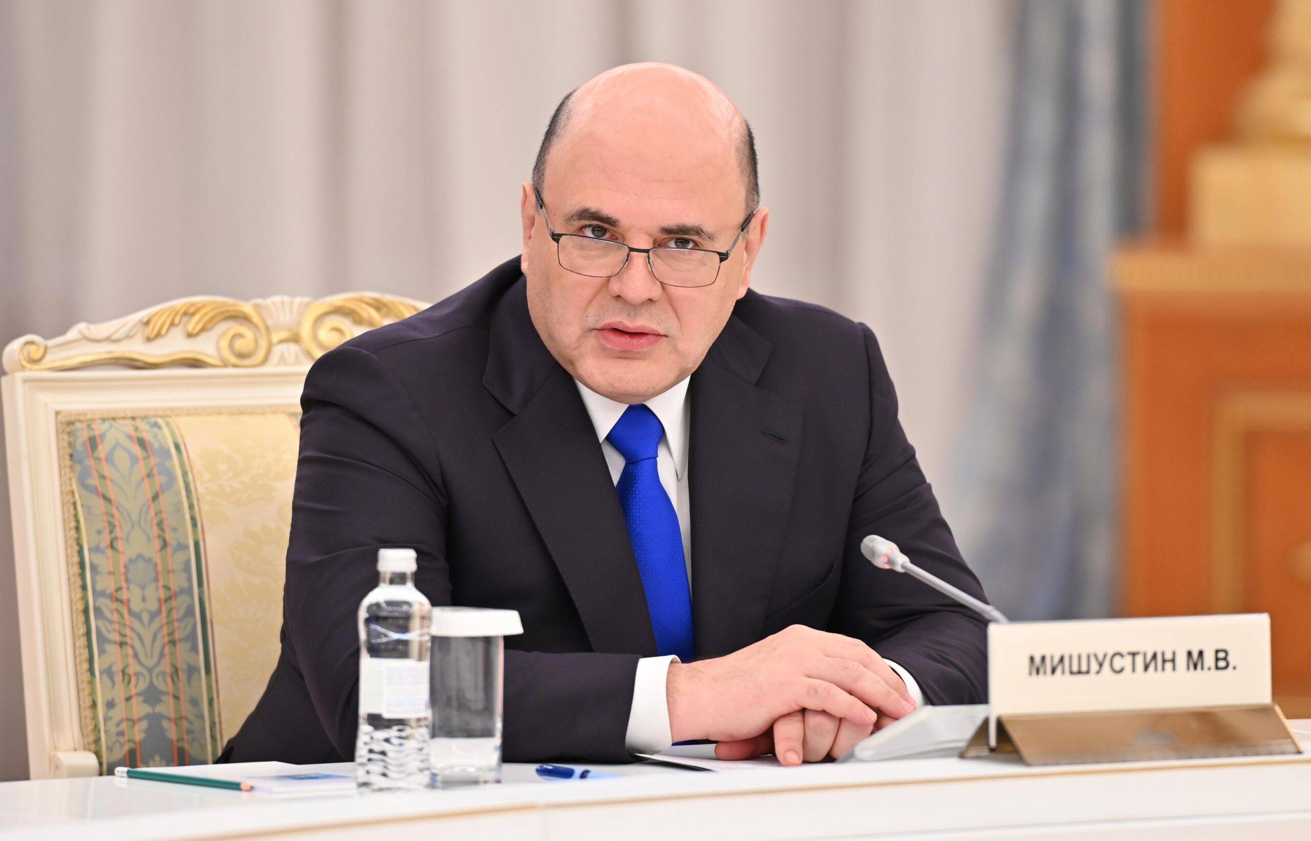 Mikhail Mishustin ahead of his August 2025 visit to Kyrgyzstan for trade and CSTO talks