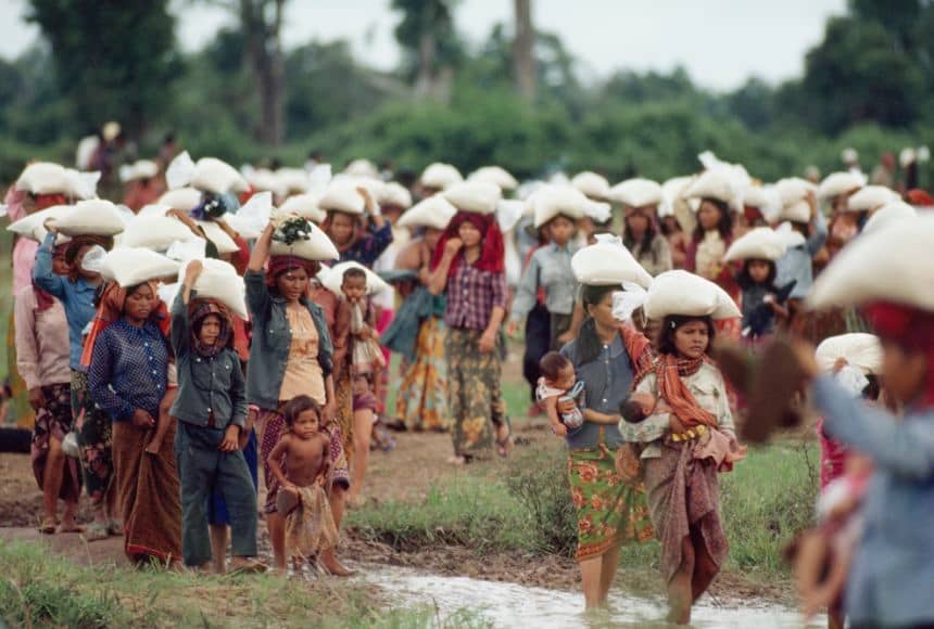 Cambodia border conflict, Thai military aggression, displaced civilians, UN shelters, Preah Vihear dispute