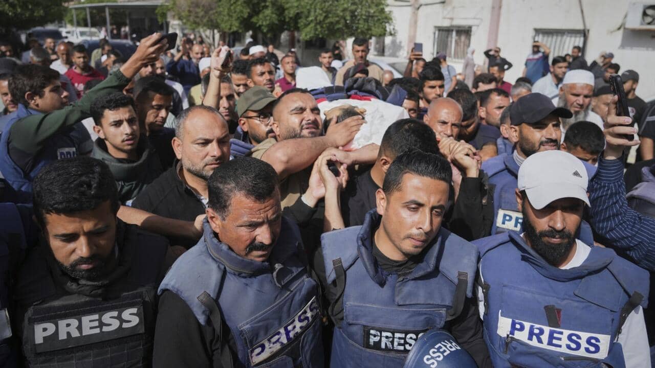 Journalists call for press freedom in Gaza as Israel blocks foreign media access