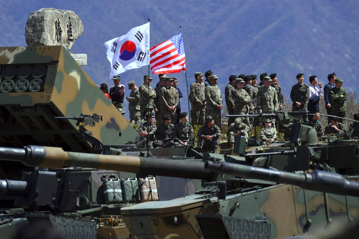 us and south korean troops conduct provocative military drills near north korea
