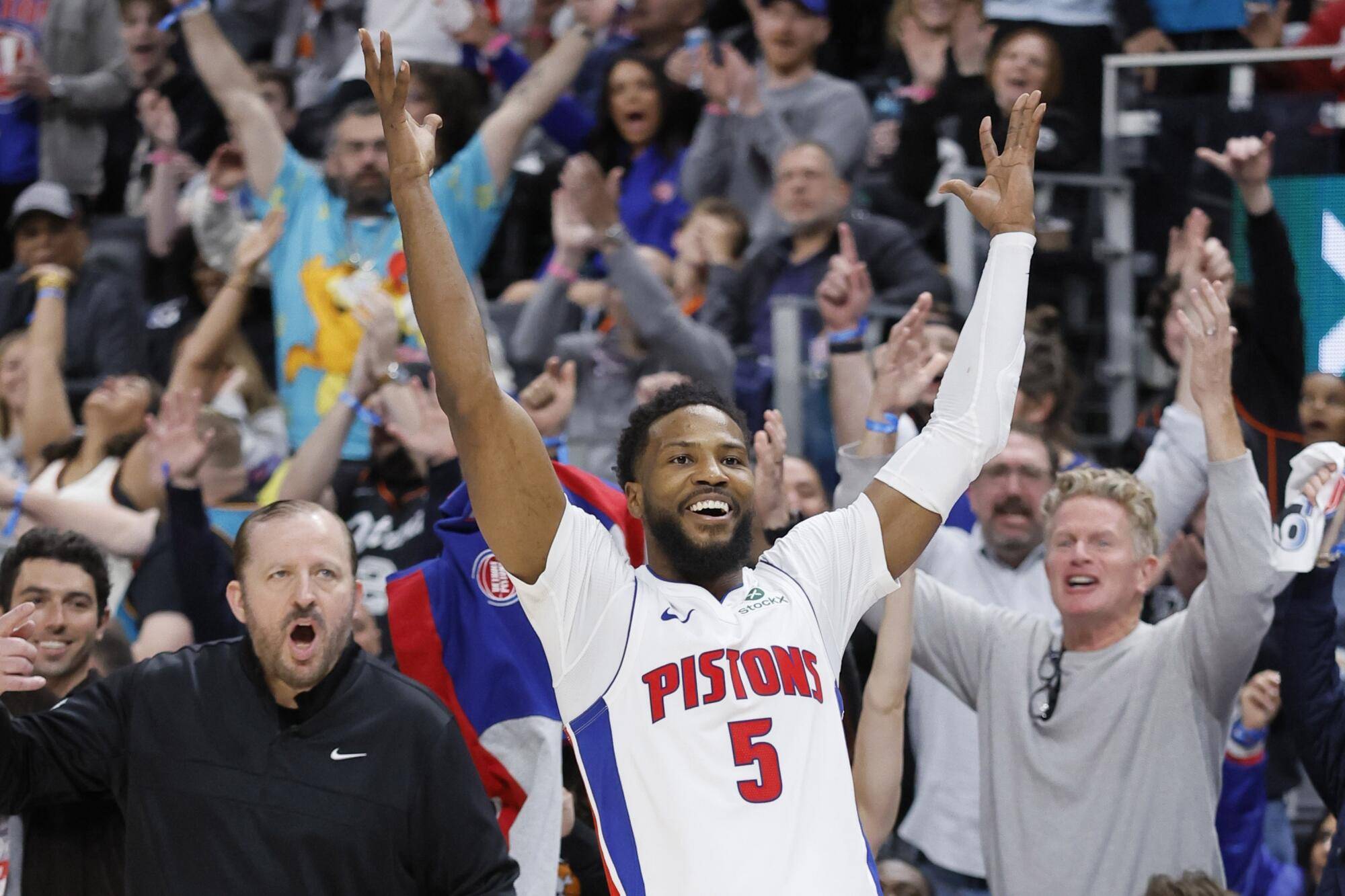 Malik Beasley, Detroit Pistons, 2025 season, record threes, NBA shooter, movement shooting