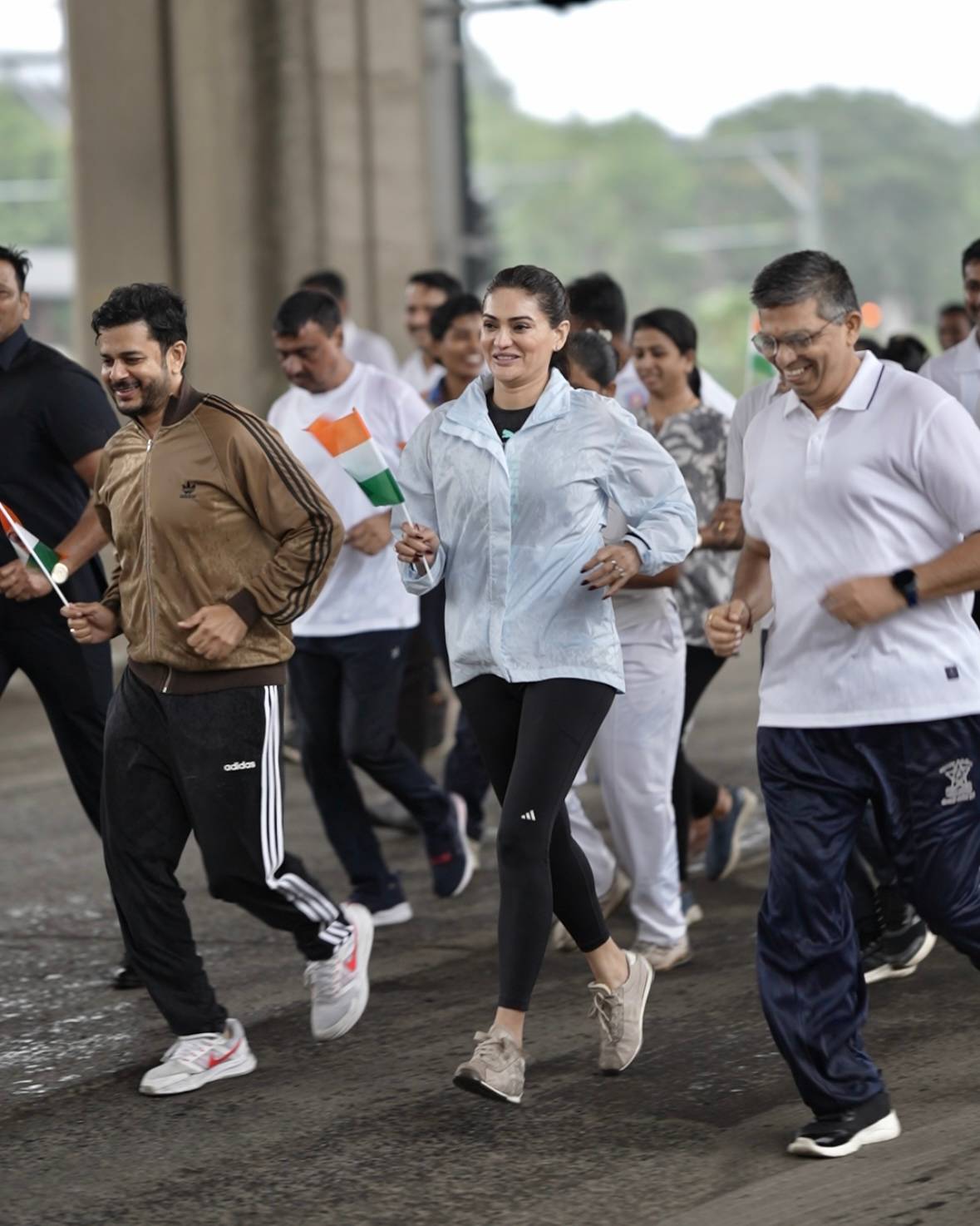 Actress Eesha Agrawal attended in the Run for Unity 2025, organized in honor of Sardar Vallabhbhai Patel