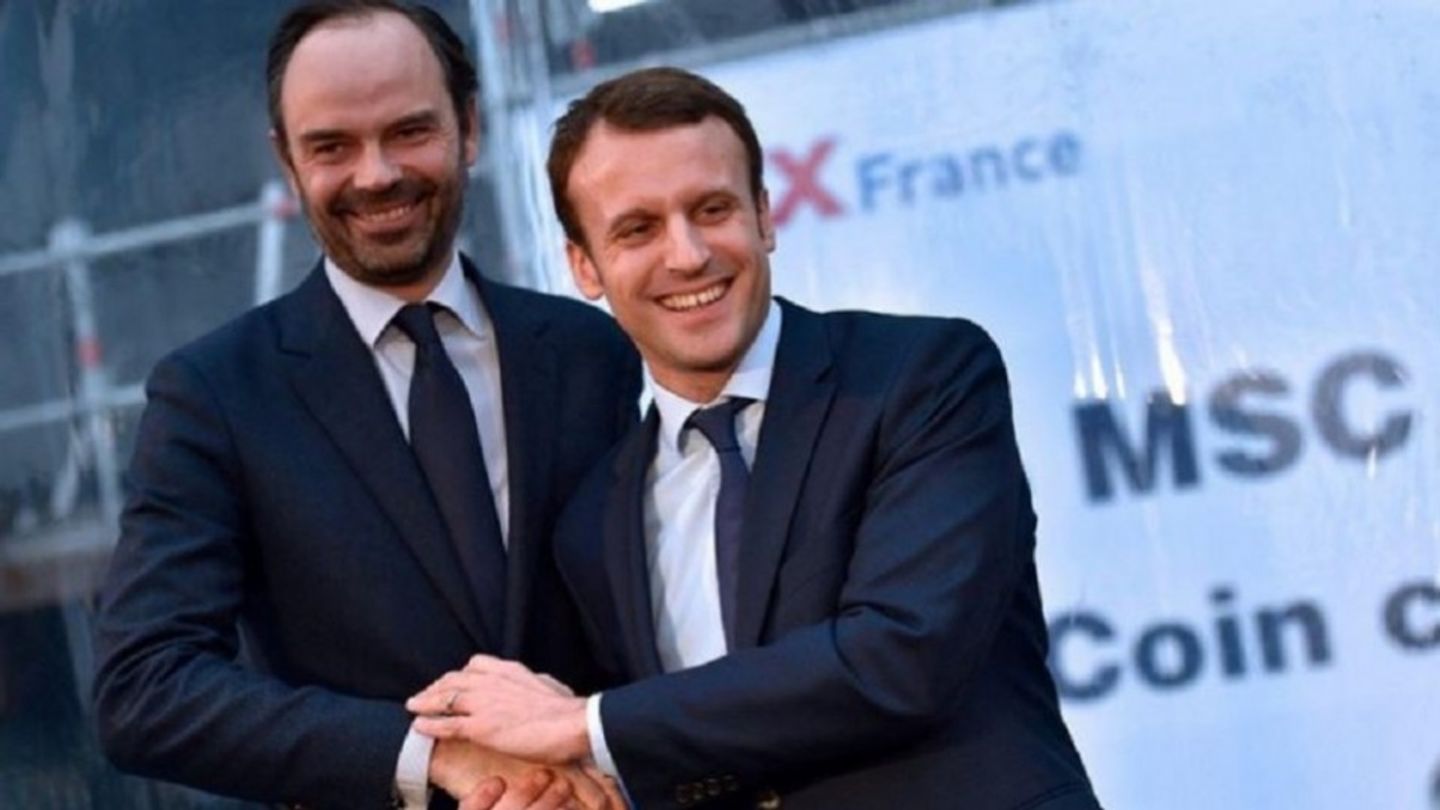 French Prime Minister Edouard Philippe in official capacity at the Elysée Palace