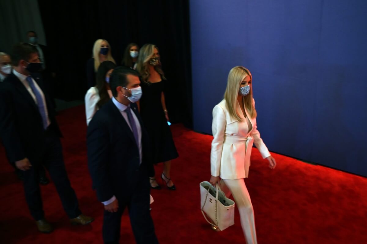 Biden-Trump debat night-ivanka-trump-fashion cat walk