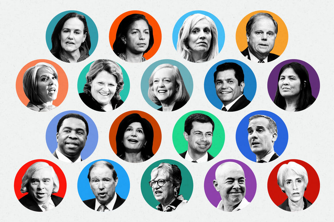 New staff and cabinet of Biden
