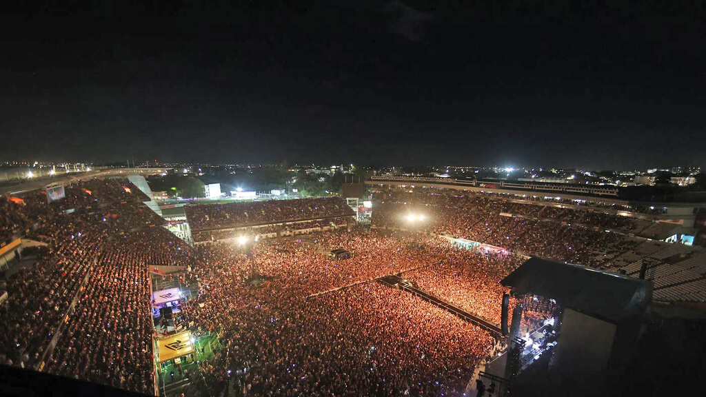 Performance of the band SIX60 Auckland New Zealand this week(Photo- Getty Images)